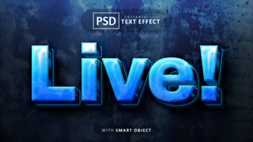 leva 3d text effekt redigerbar psd