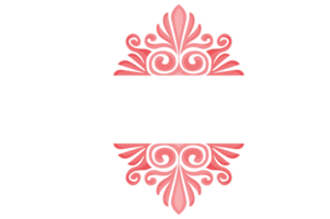 Vleugels ornament grens met transparant achtergrond png