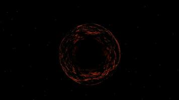 Lava heiß 3d Planet. das Geburt von ein Planet. 3d Kugel. Magma video