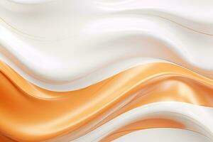 Abstract background with white and orange wave photo