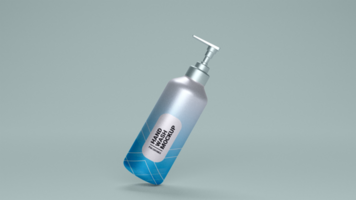 Hand wash bottle mockup free psd