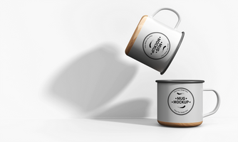 simple and attractive mug mockup for business use psd