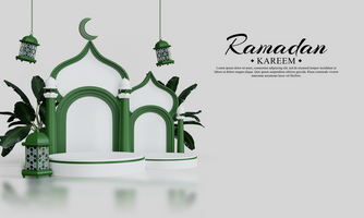 Luxurious ramadan karem background psd template