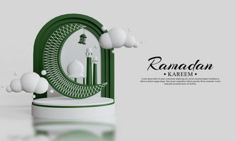 Luxurious ramadan karem background psd template