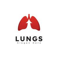 Lungs health logo icon vector illustration design