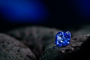 The Precious Blue Sapphire Gemstone photo