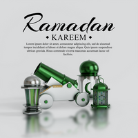 luxueus Ramadan karem achtergrond psd sjabloon
