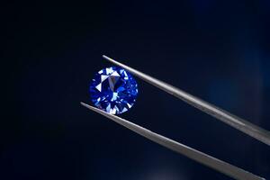 The Precious Blue Sapphire Gemstone photo