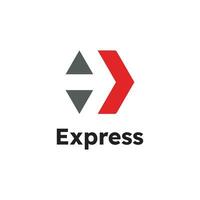 express logo vector icono diseño ilustración plantilla