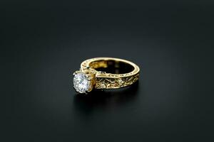 Vintage Gold Diamond Ring photo