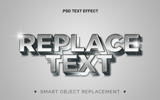 3D Realistic Texture Text Effect psd