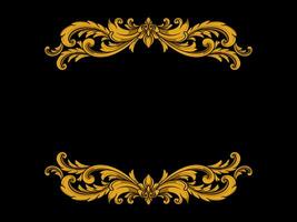 oro ornamento de buen tono lujo piel alas vector