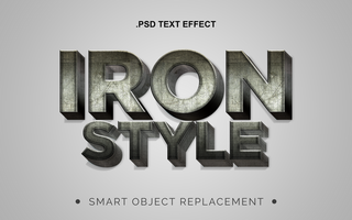 3D Realistic Texture Text Effect psd