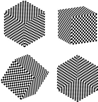 checkered racing flag 3d cube