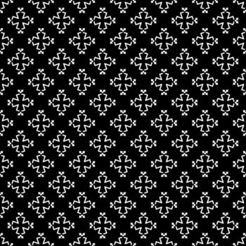 Black and white seamless abstract pattern. Background and backdrop. Grayscale ornamental design. vector