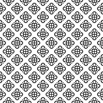 Black and white seamless abstract pattern. Background and backdrop. Grayscale ornamental design. vector