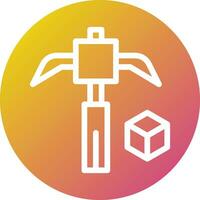 Pickaxe Vector Icon Design Illustration