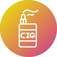 Electronic cigarette Vector Icon Design Illustration