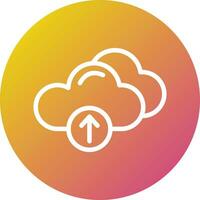 Cloud Upload Vector Icon Design Illustration