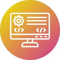 Backend Vector Icon Design Illustration