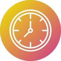 Wall Clock Vector Icon Design Illustration