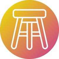 Bar Stool Vector Icon Design Illustration