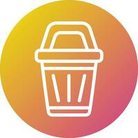 Bin Vector Icon Design Illustration