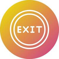 Exit Vector Icon Design Illustration