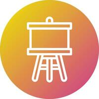 Easel Vector Icon Design Illustration