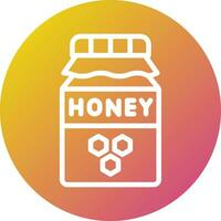 miel tarro vector icono diseño ilustración