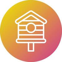 Bird House Vector Icon Design Illustration