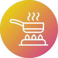 Frying Pan Vector Icon Design Illustration