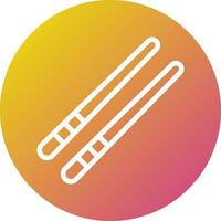 Chopsticks Vector Icon Design Illustration