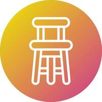 Bar Stool Vector Icon Design Illustration