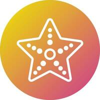 Starfish Vector Icon Design Illustration