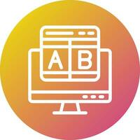 Ab testing Vector Icon Design Illustration