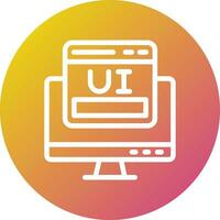 Ui design Vector Icon Design Illustration