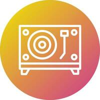 Turntable Vector Icon Design Illustration