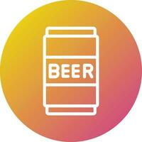 cerveza lata vector icono diseño ilustración