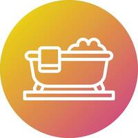 Bathtub Vector Icon Design Illustration