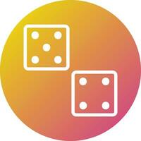 Dices Vector Icon Design Illustration