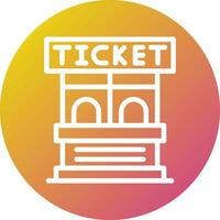 Ticket Office Vector Icon Design Illustration