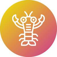 Lobster Vector Icon Design Illustration