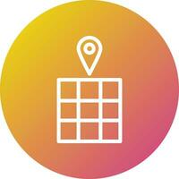 Grid location Vector Icon Design Illustration