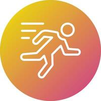 deporte correr vector icono diseño ilustración
