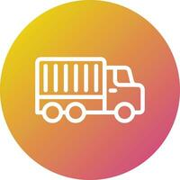 ilustración de diseño de icono de vector de camión de entrega