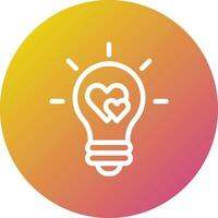 Light Bulb Vector Icon Design Illustration