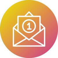 Inbox Vector Icon Design Illustration