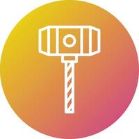 Hammer Vector Icon Design Illustration