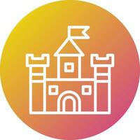 Castle Vector Icon Design Illustration